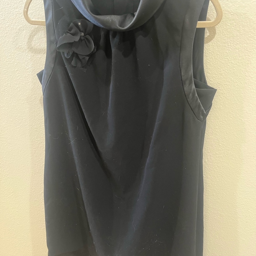Simply Vera Vera Wang Black Cowl Neck Blouse